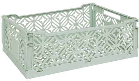 ATMOSPHERA CREATEUR D'INTERIEUR Faltbare Schublade, 40 x 30 x 15 cm, Polypropylen, Grün