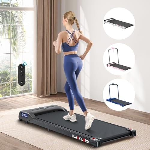 BLACK LORD Laufband, elektrisch, Trainingsgerät, 2,2 PS, Fitnessgerät, Walking-Jogging-Trainer für das Fitnessstudio zu Hause, Büro, kommerzielle Serie, Schwarz