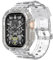 DYAOLE [Modello migliorato 2024] Compatibile con cinturini Apple Watch Ultra 3/2/1, cinturini in TPU, cinturini tipo armatura per Apple Watch, robusti e durevoli, adatti per 49 mm (trasparente)