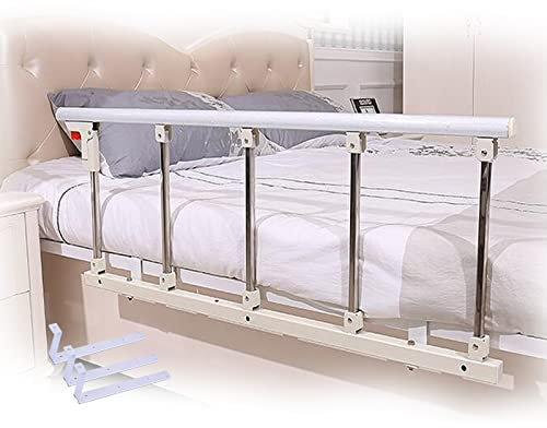 XWOEOAOQ Bettschutzgitter für Senioren, zusammenklappbar, für Zuhause, mit Handicap-Geländer, Verstellbarer Stützgriff, zusammenklappbar, halbes Handicap-Geländer, tragbar, verstellbar, 120