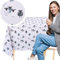 KP HOME Graue PVC Tischdecke Abwischbar Mit Verspieltem Schaf-Print – Rechteckige Wachstischdecke 200x140 cm – Abwischbare Kunststoff-Tischdecke Für Kinder – Wasserdichtes Vinyl-Wachstuch Für Draußen