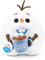 Snackles Disney 35 cm großes Plüschspielzeug von ZURU, Plüschspielzeug mit Snack-Accessoire (Olaf&hot Chocolate)