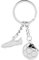 Balle de un Football Porte-clés Accessoires de Football, Raquette de Football Sport Porte-clés en métal Mini porte-clés pour les amateurs de Football Souvenirs