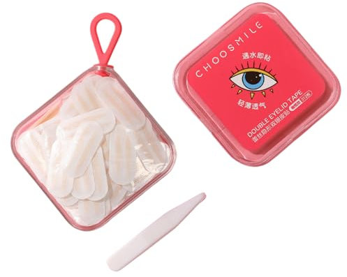 ANGIRSFPO schlupflider Stripes unsichtbar Double Eylid Tape, 624 Stücke, Unsichtbares Doppel -augenlid -Klebeband, Geeignet Für Dicke Augenlider, Sofortiges Heben, Schweres Schlängelend-oliventyp