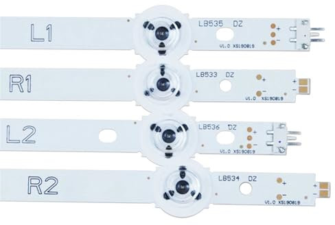 EUETVEXERK 10pcs LED Backlight Strip Compatible with Panasonic TX-47AS650E TX-47ASM651 TX-47AS650B TX-47AS740E 47AS740B 6916L-1811A 1812A 1813A 1814A TV Light Strip