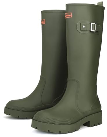 Gummistiefel Damen Knöchelhohe Wasserdicht Rutschfester Gartenarbeit | Wasserdicht leicht & bequem. Gummistiefel für Gartenarbeit, Spaziergänge, Angeln, Camping und weitere Outdoor