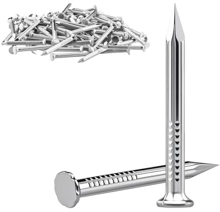 160 Pièces Clou Beton 40mm Clous Acier Au Carbone Petit Clou Pointe | pour Mur en briques rouges, mur en béton projet de rénovation de maison et tuyaux en fer