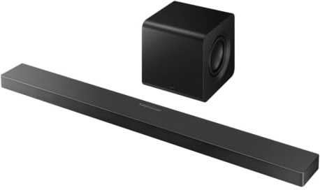 Samsung HW-QS700F Q Series Soundbar, 3.1.2 Channels, Dolby Atmos Wireless, Convertible, Auto Adjust, Wireless Subwoofer, Compact, Q-Symphony, SpaceFit Sound Pro