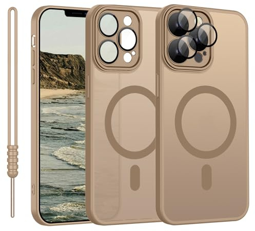 Custodia per iPhone 11 Pro Max, compatibile con MagSafe, custodia per iPhone 11 Pro Max, magnetica, leggera, sottile, opaca, protezione per fotocamera, antiscivolo, antigraffio, antiurto, in titanio e