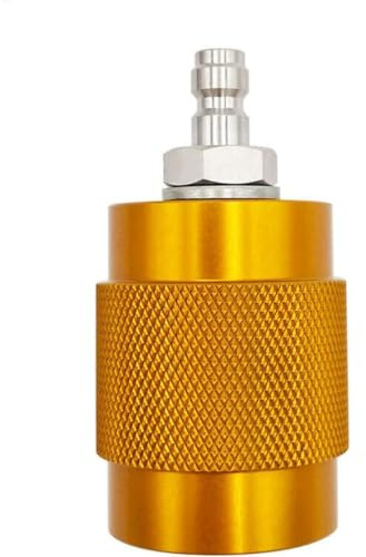 EvaSylian Paintball PCP Füllstation Ventil Ladeadapter, mit 8 mm männlich, für 200 und 300Bar Ventil Fülladapter, 5/8 Adapter, Gold, 1 Stück