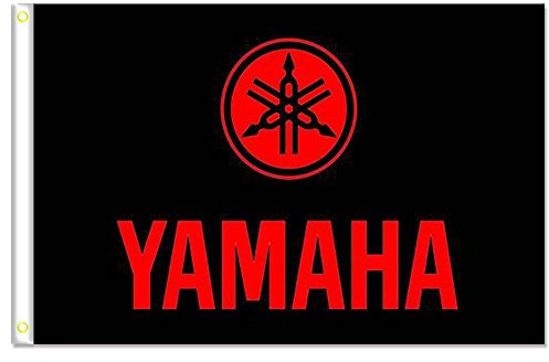homeking Yamaha bandera Banner 3 x 5ft 100% poliéster, lienzo cabeza con arandela de metal