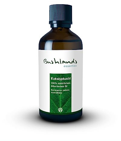 Eukalyptusöl 100 ml - von der Edel-Eukalyptuspflanze Eucalyptus radiata, aus australischem Anbau, besonders hochwertig, 100% naturrein von Bushlands essentials
