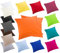 2er Pack MOON-Luxury Linon Kissenbezug 100% Baumwolle-orange-40x40