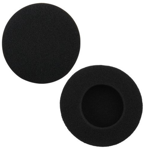 DIVISTAR Schaumstoff-Ohrpolster, 4 Paar Ersatz-Kissenbezüge für Philips, Sony, Sennheiser, Audio-Technica Kopfhörer und Logitech H600, H330, H340 Headsets, Schwarz, Schaumstoff-Material