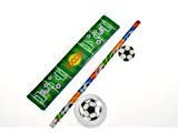 Schnooridoo 1 x Fußball Schreibset 4-teilig EM WM Schule Mitgebsel Kindergeburtstag Give Away Tombola