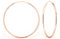Grande Creole Femme Or - Boucle d'oreille Plaqué Or - Grosses Boucles d'oreilles - Creole Argent - Boucles d'oreilles Argent - Argent - Gold Hoops - Boucle d oreille Or Rose - Creole Or Femme - 80 mm
