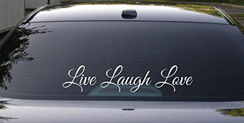 CECILIAPATER Live Laugh Love, Live Laugh Love, Auto-Aufkleber, Vinyl-Aufkleber, Laptop-Aufkleber, gestanzt, Fenster-Aufkleber, Yeti-Aufkleber, Custom Decal, Frauen