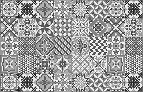 vilber Toledo DU 05 100X155 Teppich, Vinyl, Schwarz-05, 100 x 155 x 0.22 cm