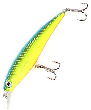 Major Fish Zander Wobbler Hecht Barsch Hardbait Flachläufer 10 cm Blau Grün