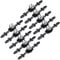 BSTKEY 10 Pack Crystal Drawer Knobs with Black Plate - Diamond Shape Cabinet Drawer Knob Drawer Pull Handle Cupboard Wardrobe Drawer Pull Handle Furniture Knobs with Screws (170mm)