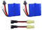 ZYGY 2PCS 7.4V 600mah Lithium Batterie für Syma Q2 Q3 Skytech H100 H102 H106 H120 RC Boot Ersatzakku