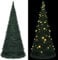 vidaXL Künstlicher Pop Up Weihnachtsbaum mit LED Tannenbaum Christbaum Dekobaum Kunstbaum Weihnachten Dekoration Weihnachtsdeko Grün 210cm