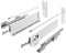 GTV - Modern Box Schublade I L=550mm H=210 mm I Weiss I Leises Schließen I Belastung bis zu 40 kg I Einfache Installation I Synchronisation des Fahrweges der Führungen I PB-D-KPL550C1