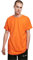 Urban Classics Herren T-Shirt Long Shaped Turnup Tee, lässiges T-Shirt für Männer, in langem Schnitt, mandarin, XL