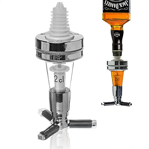 Kerafactum Doseur 2 cl Distributeur de Boissons verseur verseur 2 cl verseur de liqueur en Verre portionneur pour Distributeur de spiritueux verseur de Bouteille verseur de liqueur Distributeur de bo