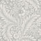 Sample 53 x 53cm Florence Grey Floral Leaf Wallpaper White Contemporary Flower Smooth Nature