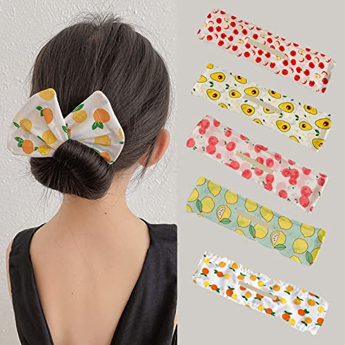5 Stück Haarknoten Maker Hair bun Maker Haarknoten Maker Französisch Haarknotenmacher Haarknoten Maker Französischer Dutt Haarband Frisierhilfe Haarschmuck für Dicke oder Lange Haare