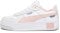 PUMA Carina Street Jr Sneaker, White Rose Dust Feather Grey, 36 EU