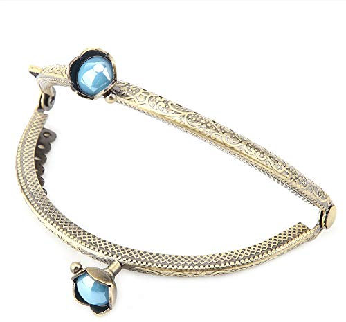 Clac pour 8, 1pcs Embrayage en Alliage Semi-circulaire 5 Cm Porte-monnaie coloré Fermeture Sac à Coudre en Métal Porte-monnaie Cadre K DIY gaufré