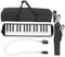 32 Tasti Melodica ABS IRIN Melodica Adatto per Principianti Pratica Borsa Strumento Musicale a Fiato Tastiera Armonica Nera Diamonica (Nero)