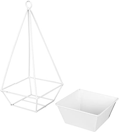 Cabilock Hängender Blumentopf Aus Eisen Wandblumentopf Für Balkon Hängender Pflanzkasten Für Farne Sukkulenten Und Blumen