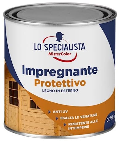Lo Specialista Mistercolor IMPREGNANTE SOLVENTE, 0,75L, CASTAGNO SCURO