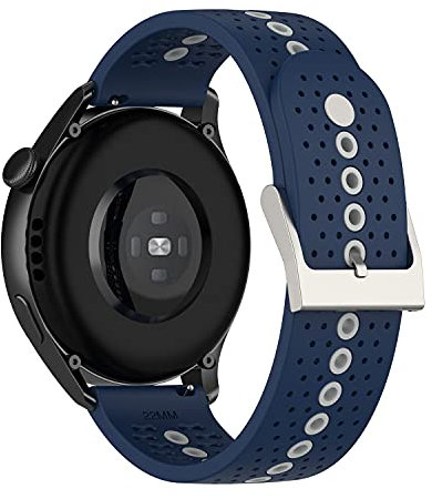 20mm Ersatzarmband Kompatibel für Withings ScanWatch Armband 42mm, Uhrenarmband für Withings Steel HR 40mm, Steel HR Sport 40mm Armband (Marineblau)