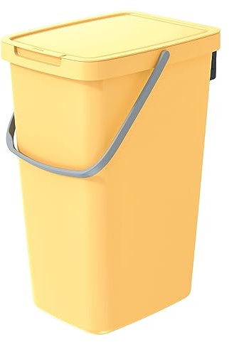 Keden Systema Q Cubo de Basura Cubo de Reciclaje (20L, Amarillo Claro)