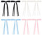 8 Stück Haarspange Schleife für Damen,Seidige Satin Haarschleifen mit langem Schwanz,Bow Hair Clip,Metall Haarschleife für Damen und Mädchen (Schwarz,Rosa,Blau,Weiß)