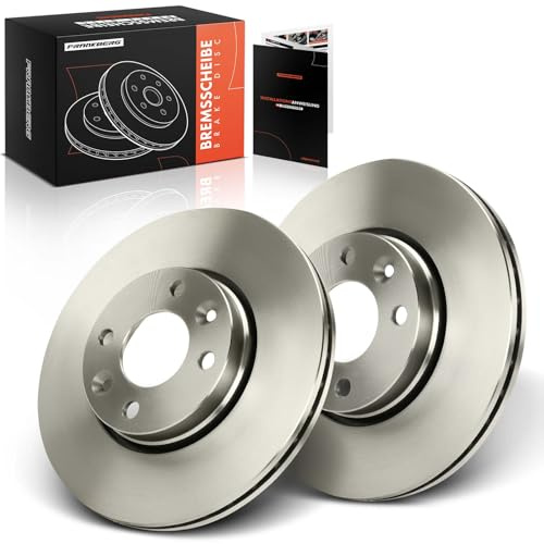Frankberg 2x Bremsscheiben Vorne Belüftet Ø260mm 7701207795 | Kompatibel mit Logan MCV KS, Micra C+C III K12, Tiida Hatchback C11, Tiida Stufenheck SC11, Note E11 NE11, Logan Express FS