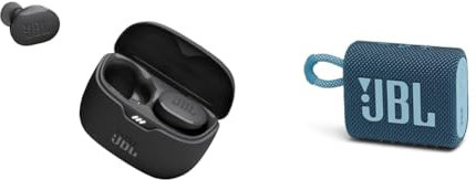 JBL Auriculares Tune Buds In-Ear, inalámbricos, Resistentes al Agua, cancelación de Ruido & GO 3 - Altavoz inalámbrico portátil con Bluetooth, Resistente al Agua y al Polvo (IP67)