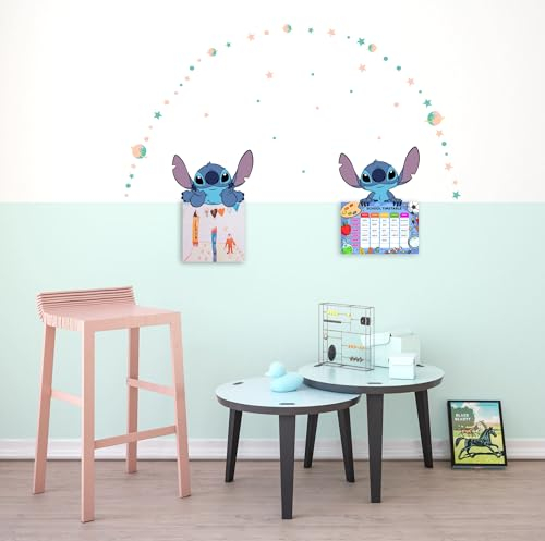 Komar Wandtattoo - Stitch Dream - Größe 50 x 70 cm - Disney, Wandsticker, Kinderzimmer, Aufkleber