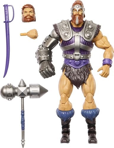 Masters of the Universe Masterverse Actionfigur ca. 18 cm, New Eternia Fisto, MOTU Spielzeugheld mit Eisenfaust, 30 Bewegungspunkte, JBP76, [Mehrfarbig]