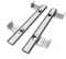 Glissières pour étagères à clavier, Glissières for tablettes à clavier sous le bureau - Charge de 60 kg(350mm)