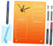 Alipis Acryl-memoboard Mit Uhr Desktop-Planer Trocken Abwischbar Zeitplan Büro Zuhause Organisationstool