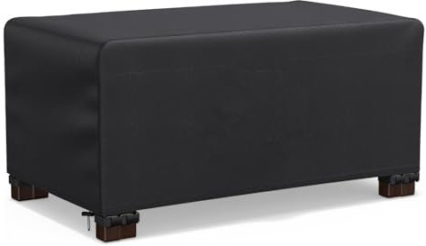 OOOXZO Abdeckungen für Gartenmöbel Lounge 150x90x100cm/LxWxH Tischabdeckung Outdoor Wetterfest, Schwerlast 600D Oxford Abdeckung Gartentisch Lounge Abdeckung Winddicht Anti-UV