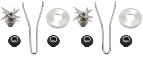 Casstad 2X Cuchillas de Corte para TWK TM 767 800 TWK 767 800 Cuchilla para Licuadora de Hielo para Licuadora para Máquina Universal de 2L