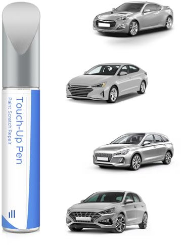 2R Continental Silver Metallic Ausbesserungsfarbe für Hyundai Exakte Übereinstimmung – Ausbesserung von Kratzern und Abplatzungen
