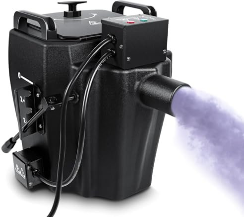 AXGCAA Dry Ice Fog Machine, 3500W Dry Ice Blasting Machine with Intelligent Temperature Control, High Density Low Lying Fog Machine, for Stage Performance Party Atmosphere Maker