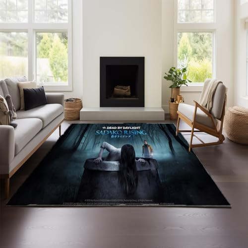 MeeTe Dead by Daylight Teppich – Unverzichtbare Fußmatte Für Jugendzimmer, Geeignet Für Schlafzimmer, E-Sport-Räume Und Gaming-Zimmer Für Jungen (DBD 03,120x160 cm)